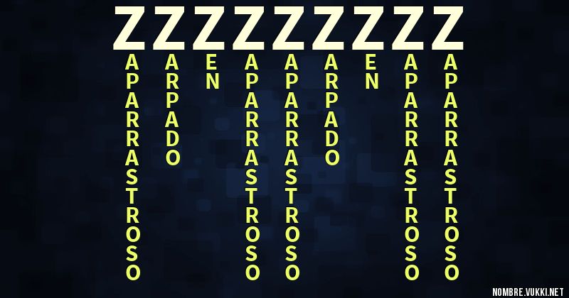 Acróstico zzzzzzzzz