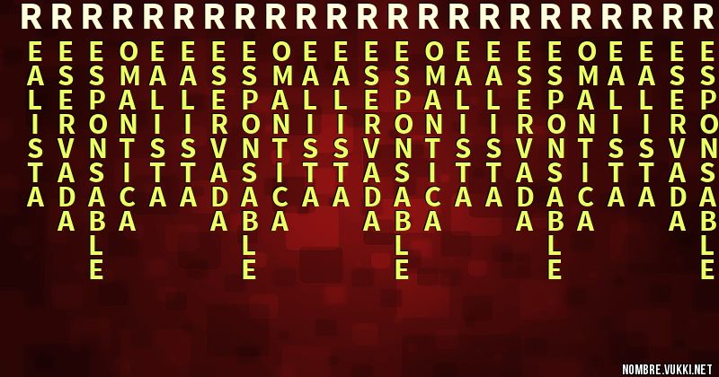Acróstico rrrrrrrrrrrrrrrrrrrrrrr