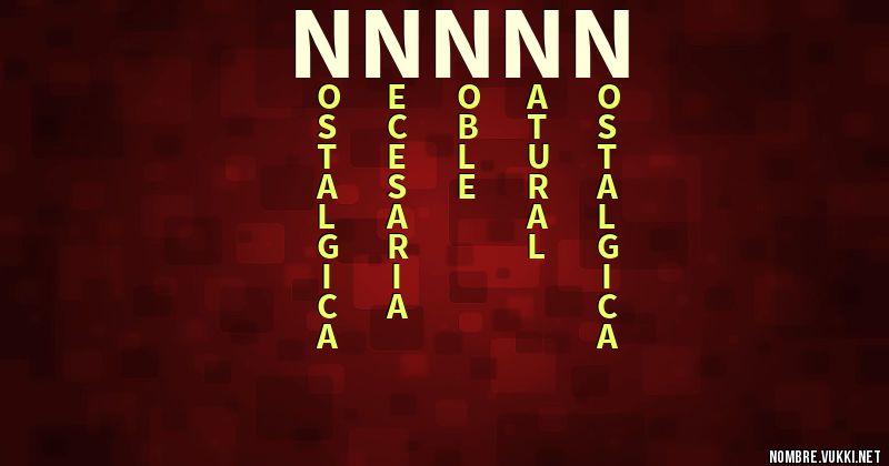 Acróstico nnnnn