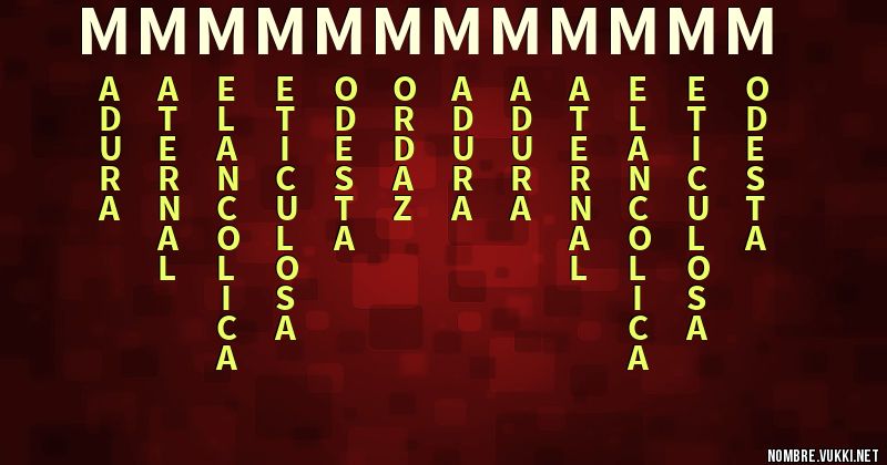 Acróstico mmmmmmmmmmmm