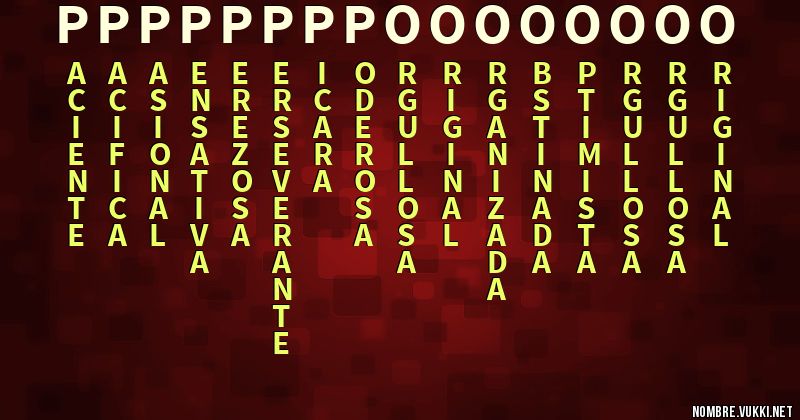 Acróstico ppppppppoooooooo