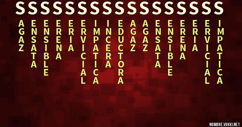 Acróstico sssssssssssssssss
