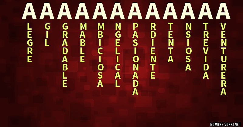 Acróstico aaaaaaaaaaaa