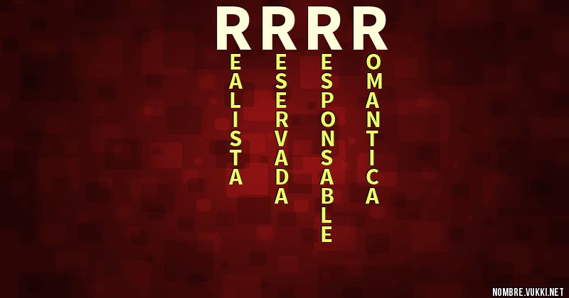 Acróstico rrrr