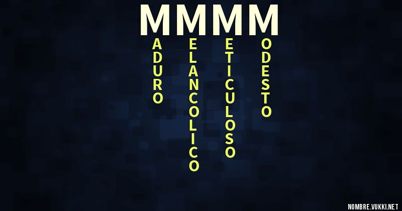 Acróstico mmmm