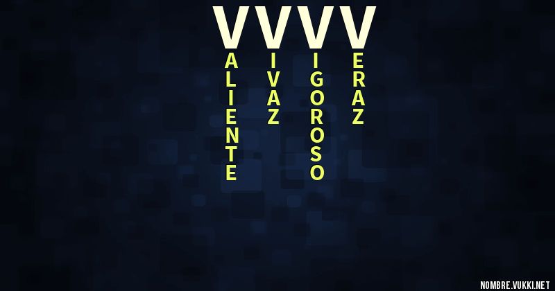 Acróstico vvvv