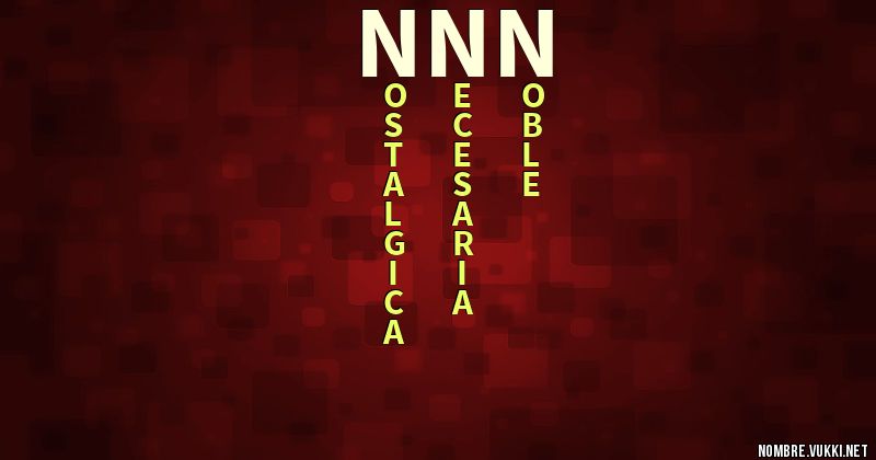 Acróstico Ñññ