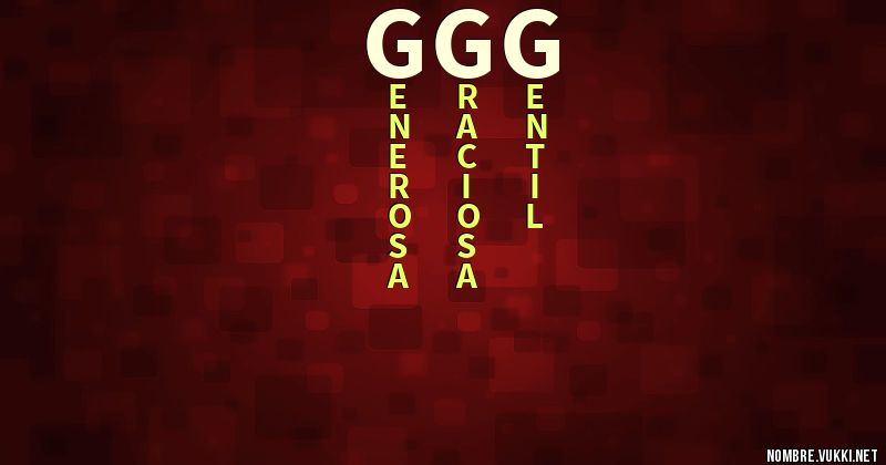 Acróstico ggg