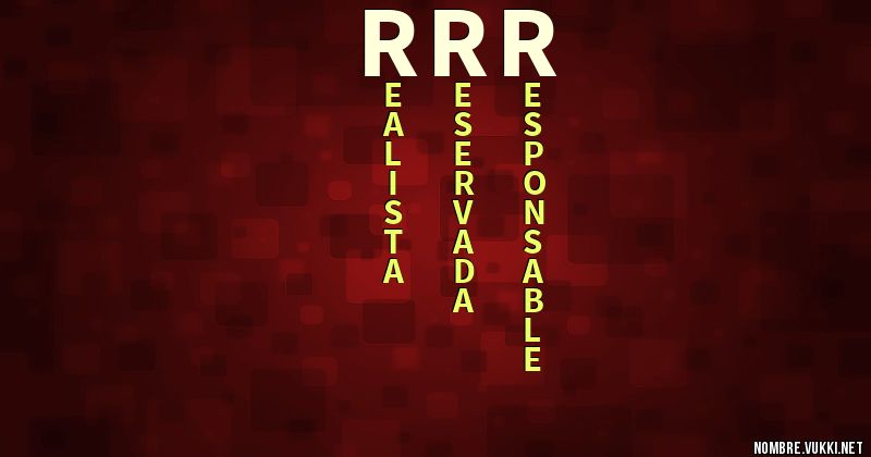 Acróstico rrr